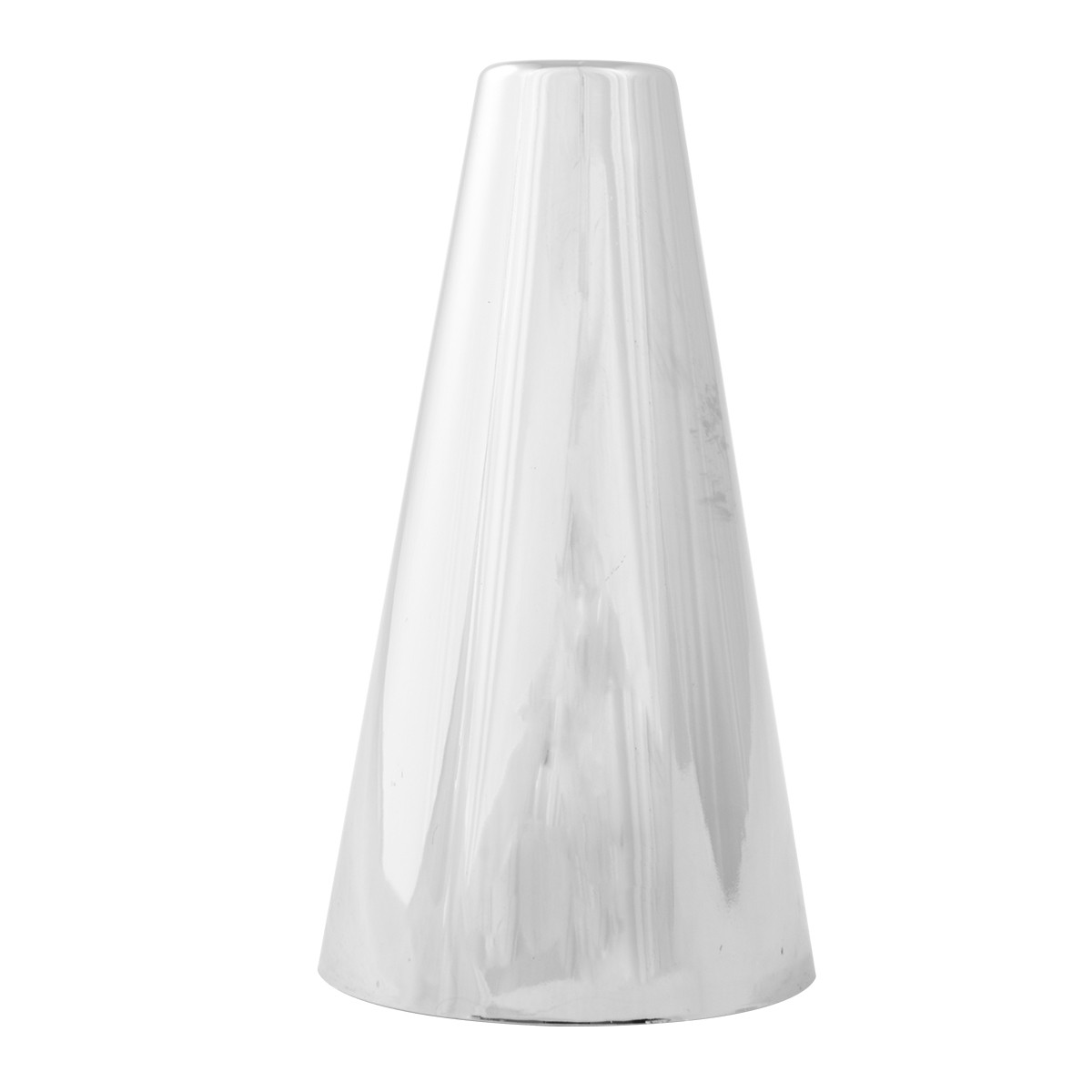 Cone Flat Top Chrome Plastic Lug Nut Cover