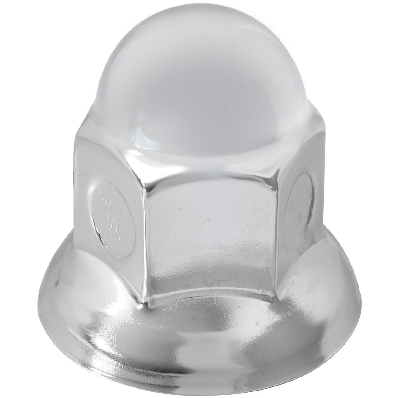 Acorn Chrome Plated Steel Lug Nut Cover with Flange