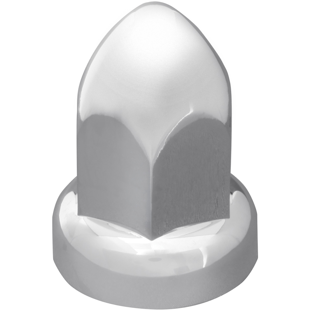 Bullet Chrome Plastic Lug Nut Cover w/ Flange
