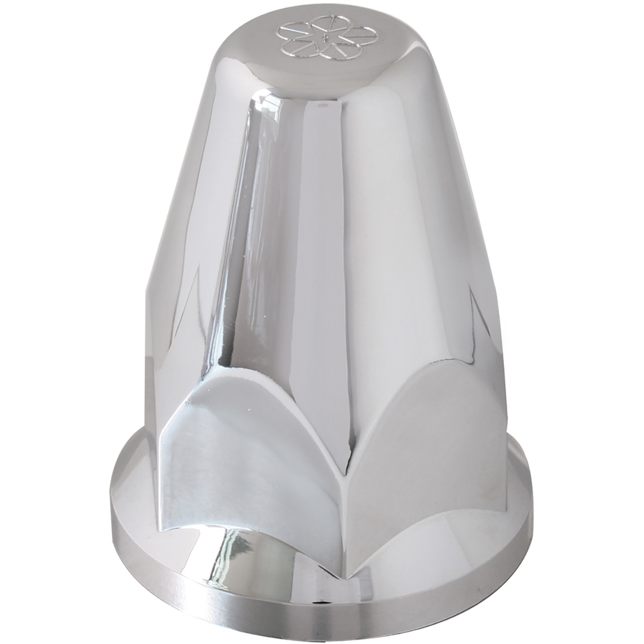 Standard Chrome Plastic Lug Nut Cover with Flange