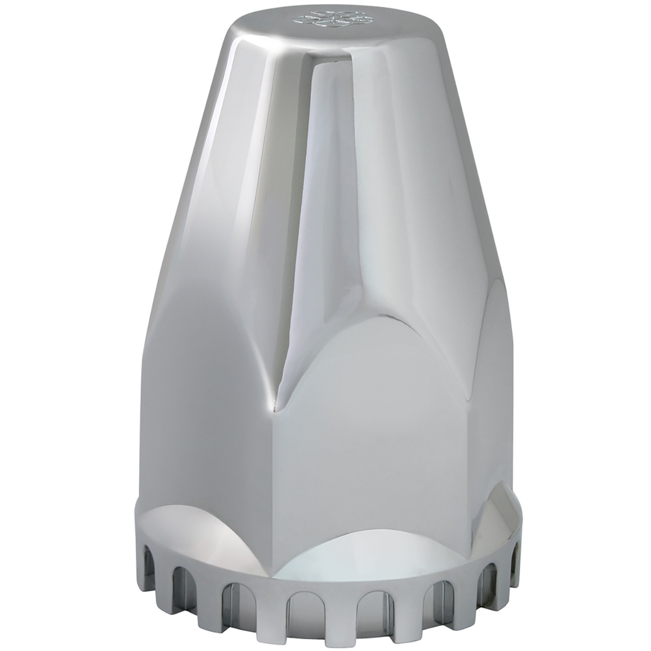 Lock Tab Classic Cr Plastic Lug Nut Cover w/ Flange