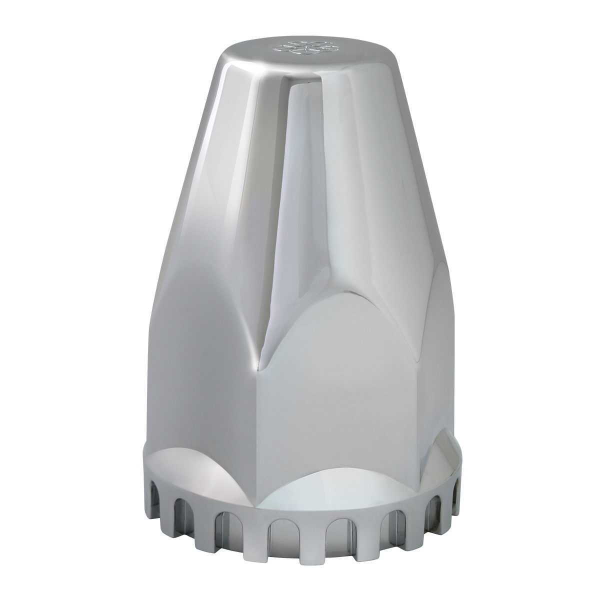 Lock Tab Classic Cr Plastic Lug Nut Cover w/ Flange