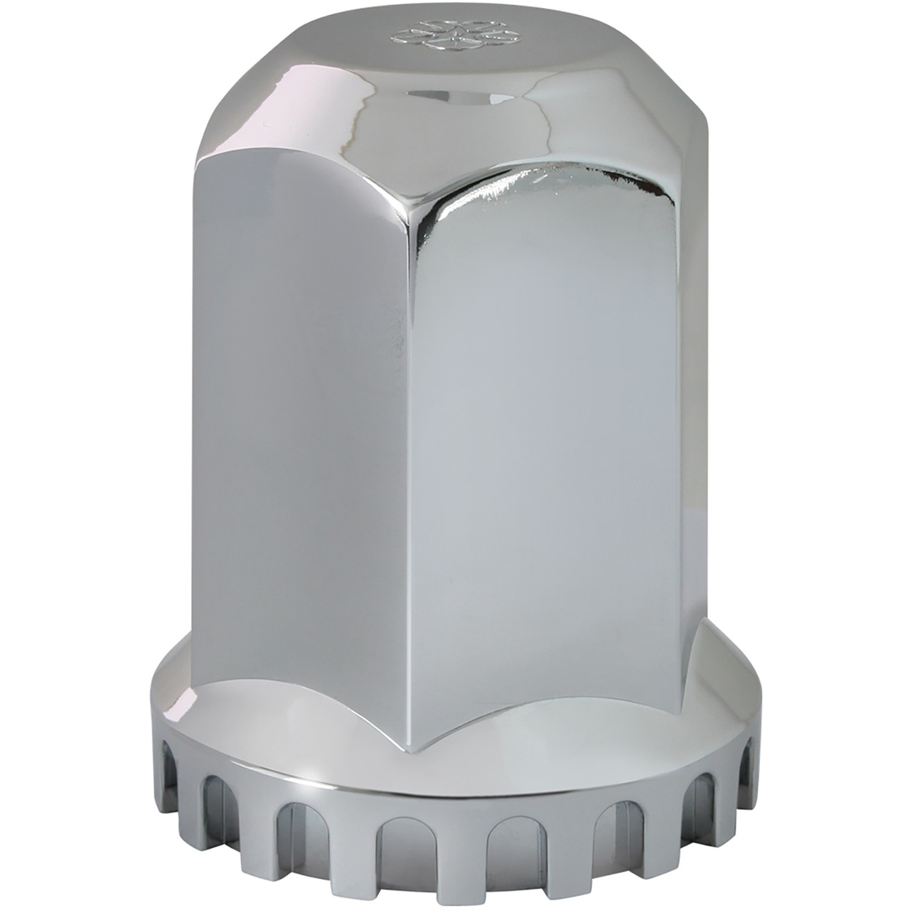 Lock Tab Flat Top Hex Cr Plastic Lug Nut Cvr w/ Flange