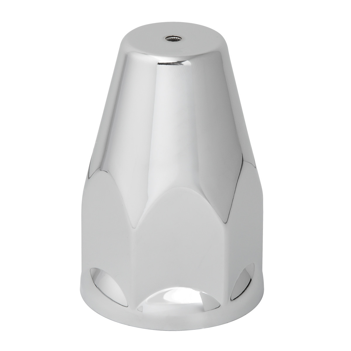 Classic Color Reflector Chrome Plastic Lug Nut Cvr w/ Flange