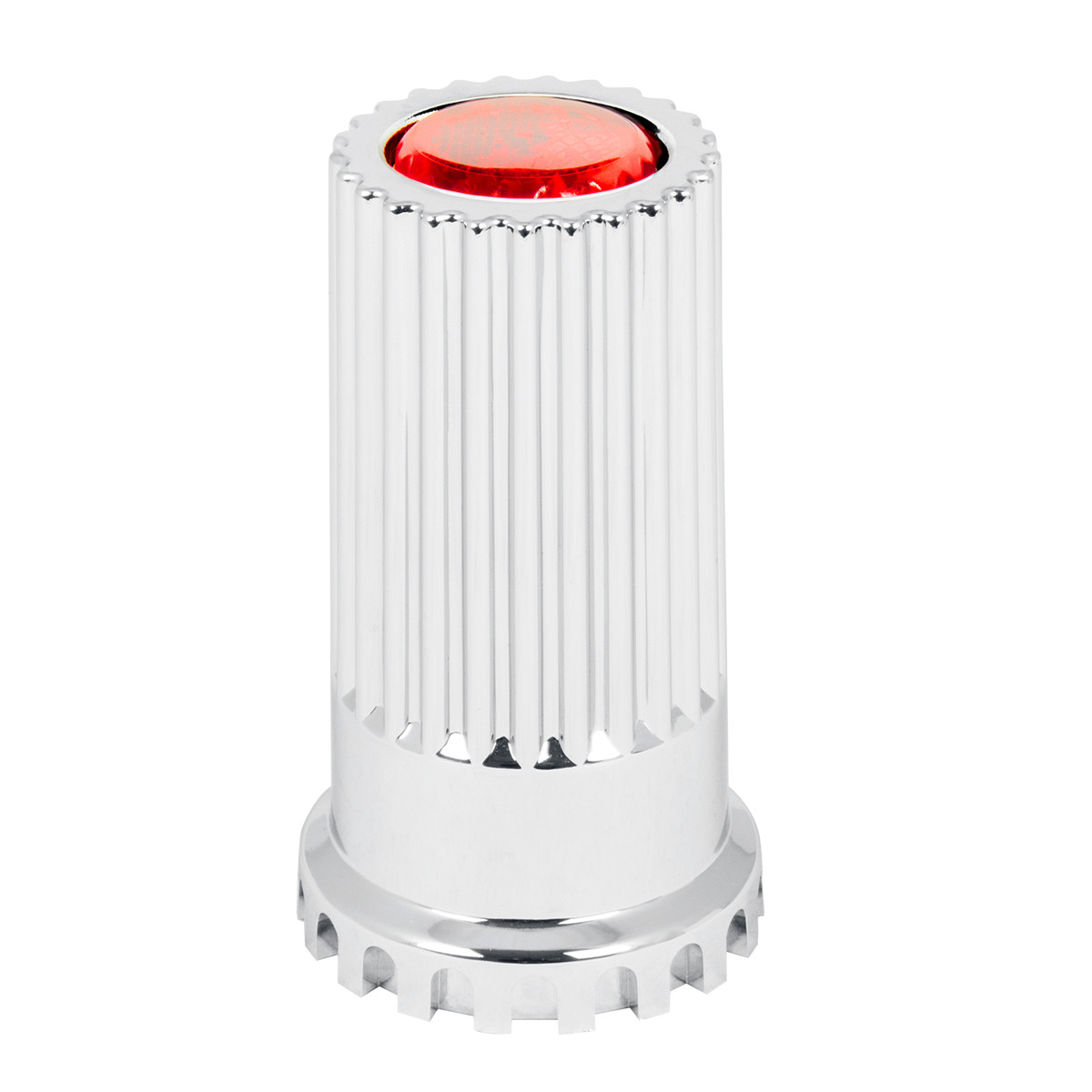 Lock Tab Color Reflector Cr Pl Lug Nut Cvr w/ Flange