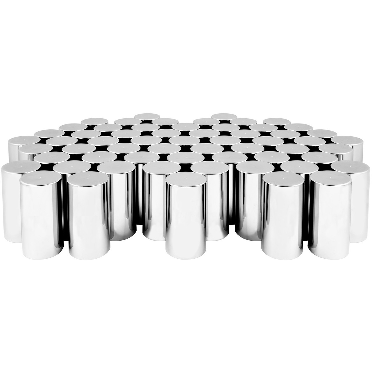 Cylinder Chrome Plastic Lug Nut Cover - Thumbnail 2