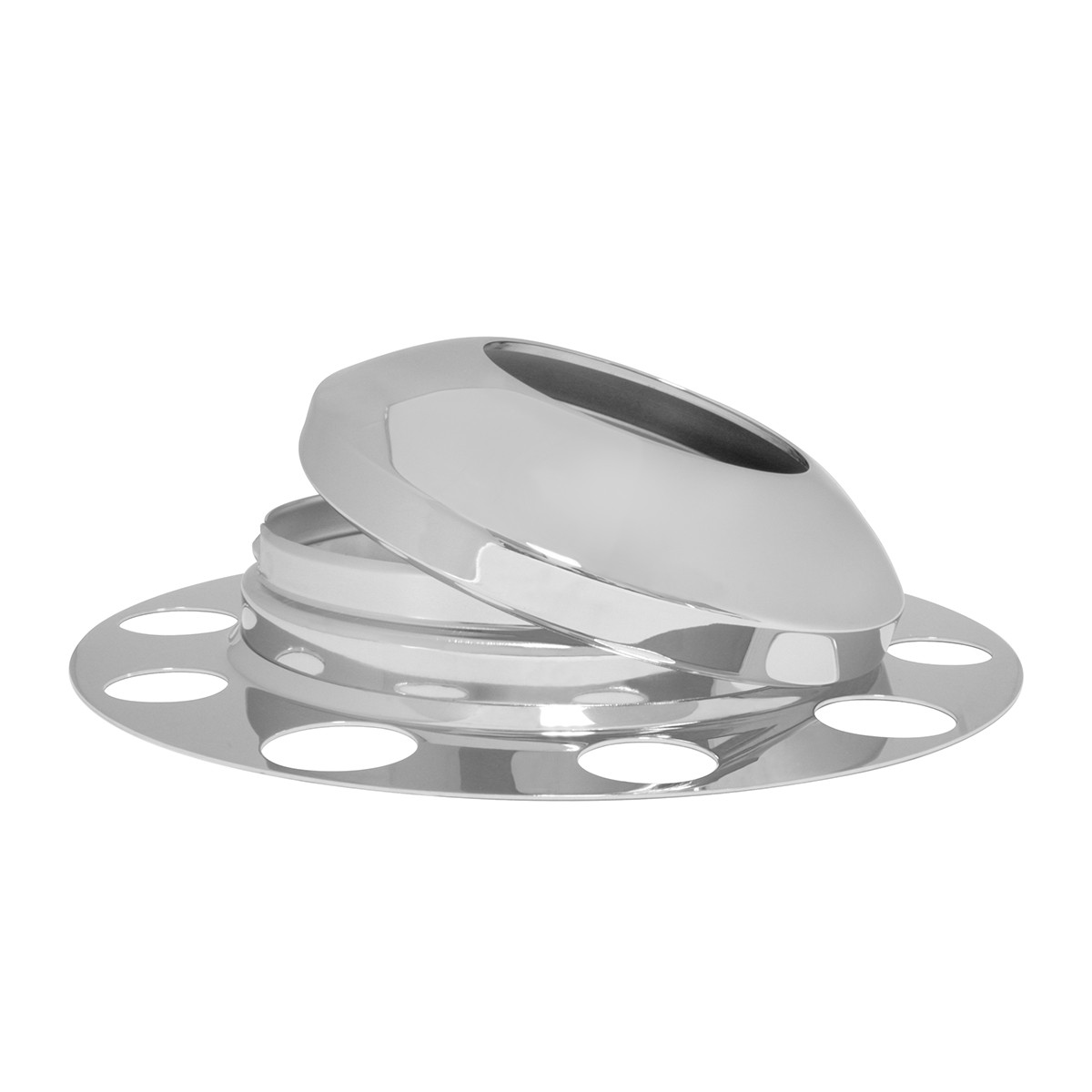 Three-Piece Front Axle Cover Set w/o Lug Nut Cover