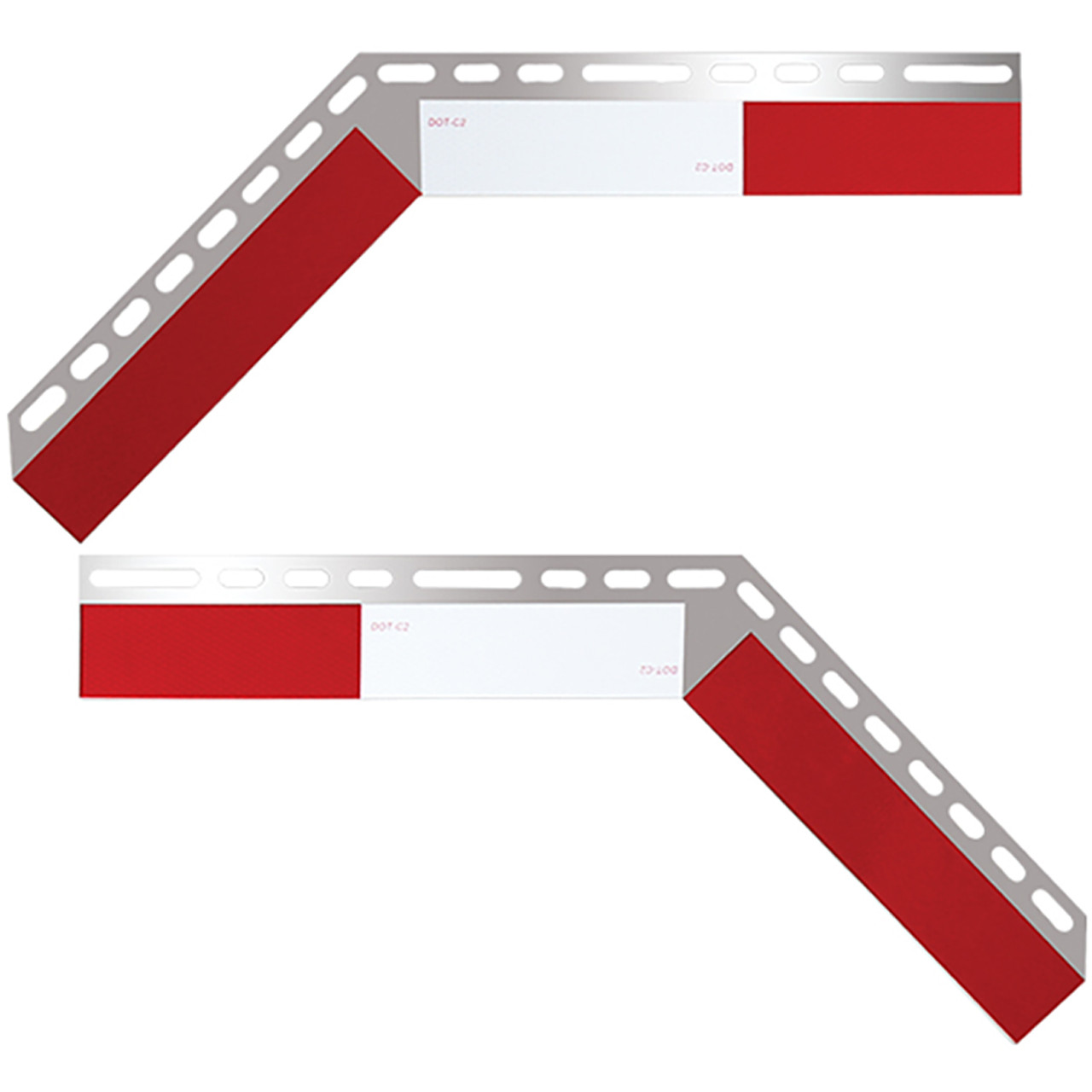 Top Mud Flap Aluminum Plate with Reflector