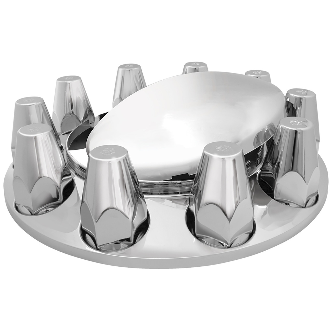 Chrome Plastic ABS Front Axle Cover Set