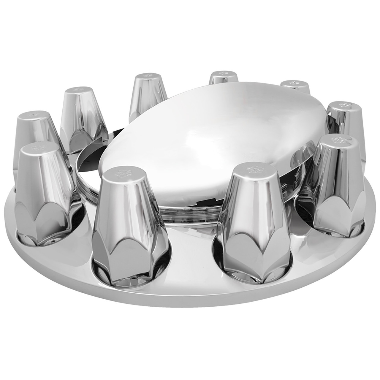 Chrome Plastic ABS Front Axle Cover Set