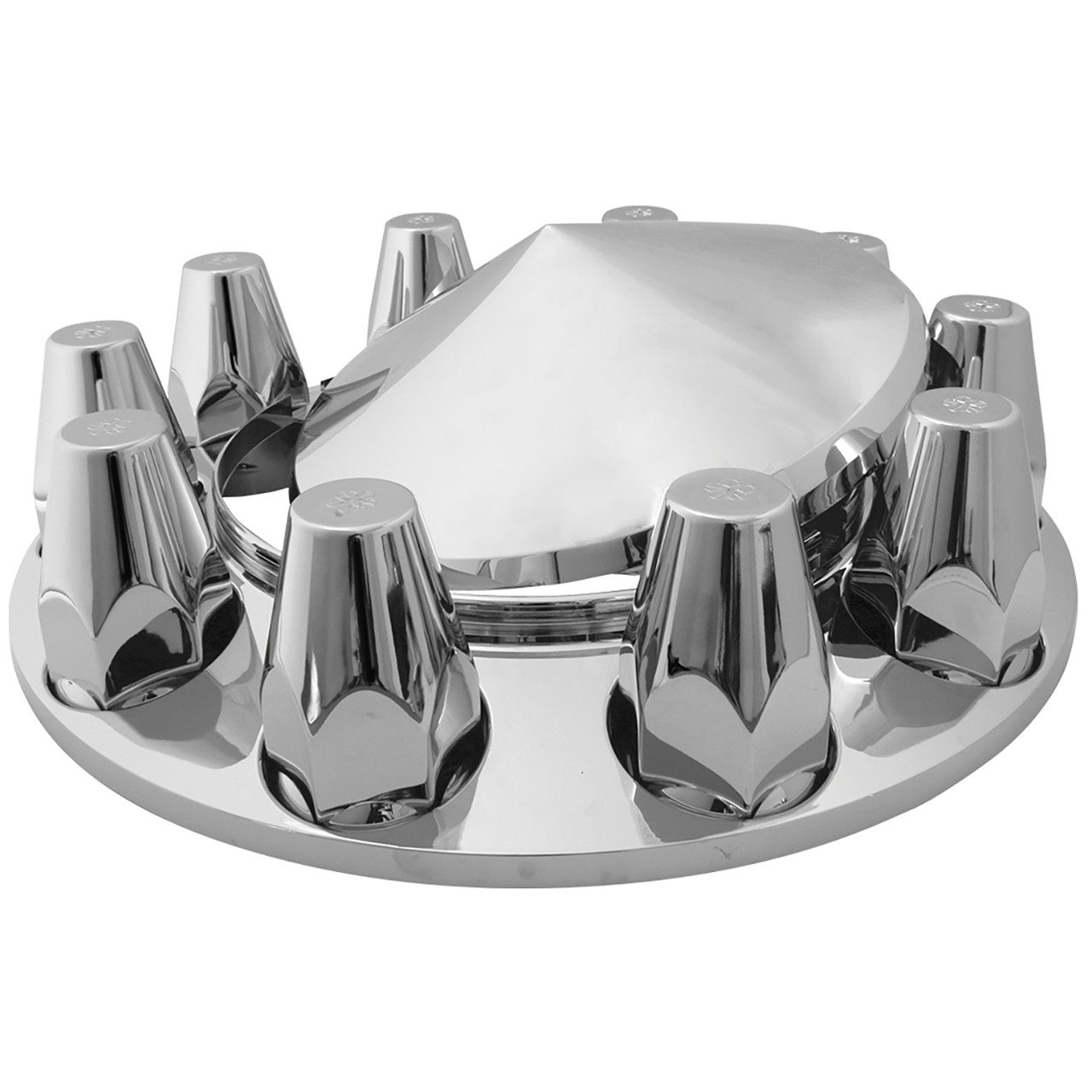 Chrome Plastic ABS Front Axle Cover Set