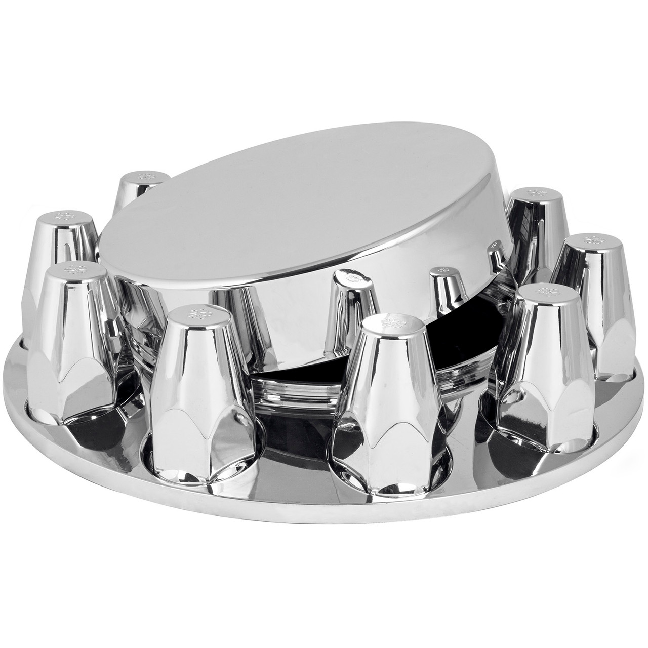 Chrome Plastic ABS Front Axle Cover Set