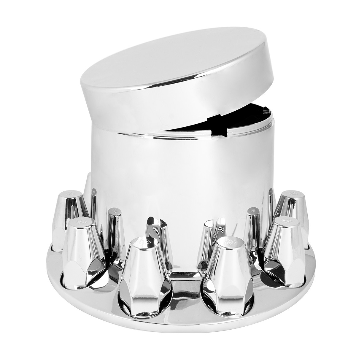 Chrome Plastic ABS Rear Axle Cover Set