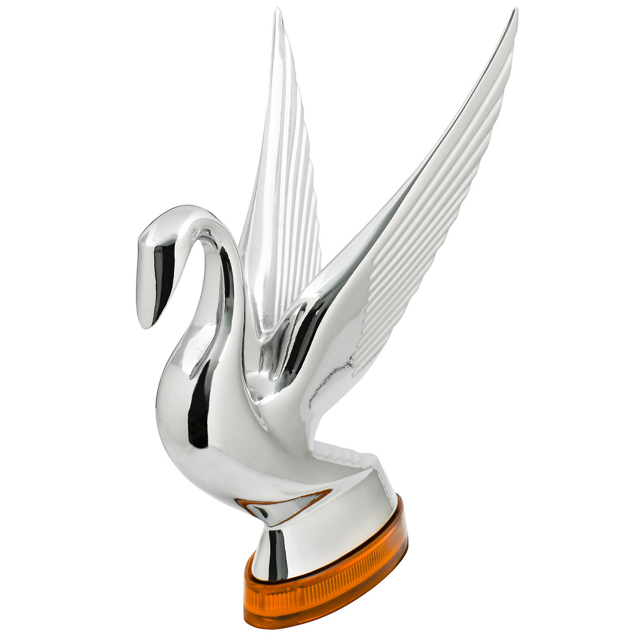 Swan Hood Ornament with LED Glow Base - Thumbnail 4