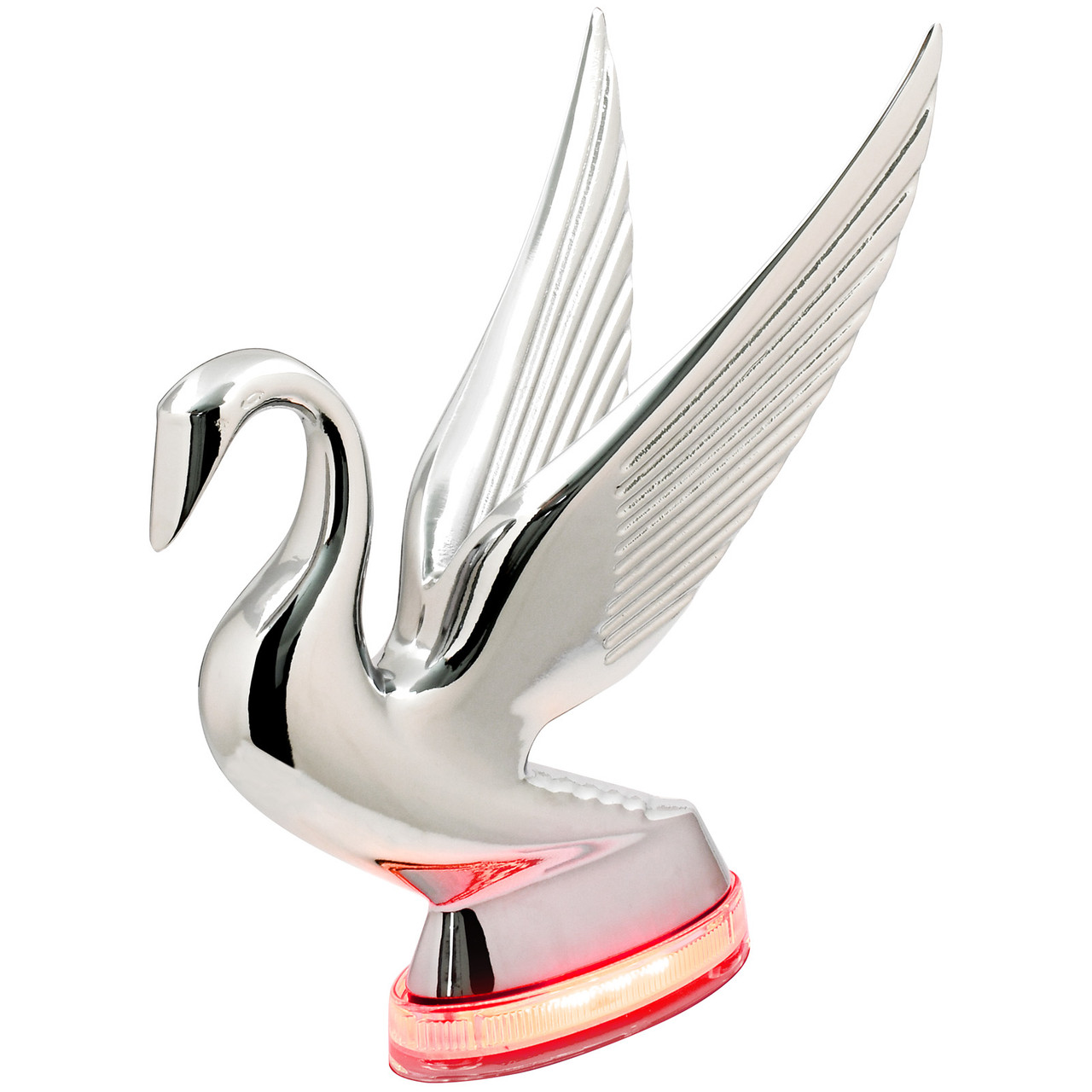 Swan Hood Ornament with LED Glow Base - Thumbnail 4