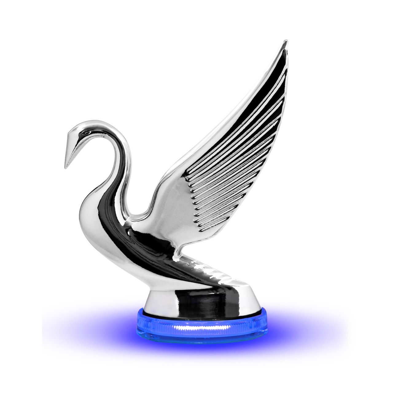 Swan Hood Ornament with LED Glow Base - Thumbnail 2