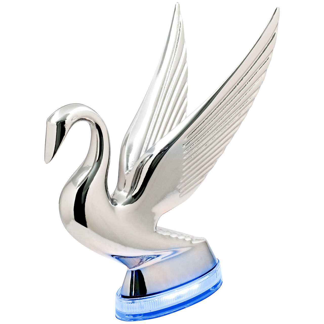 Swan Hood Ornament with LED Glow Base - Thumbnail 4