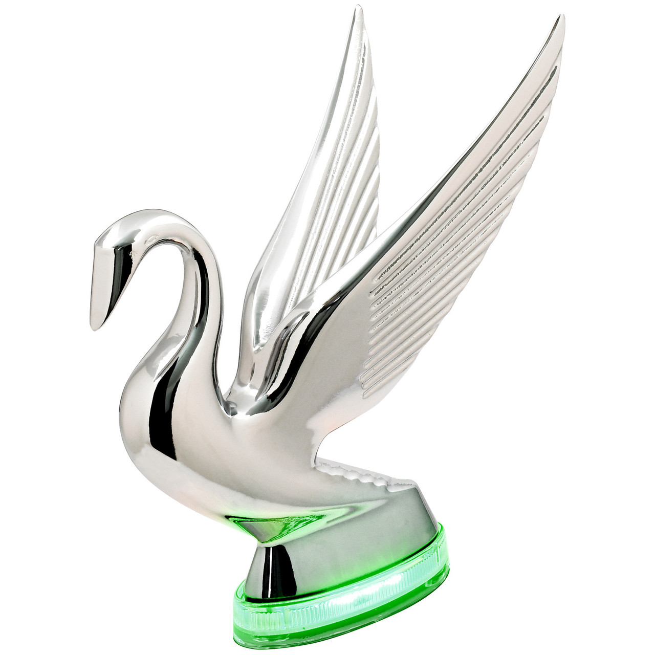 Swan Hood Ornament with LED Glow Base - Thumbnail 4