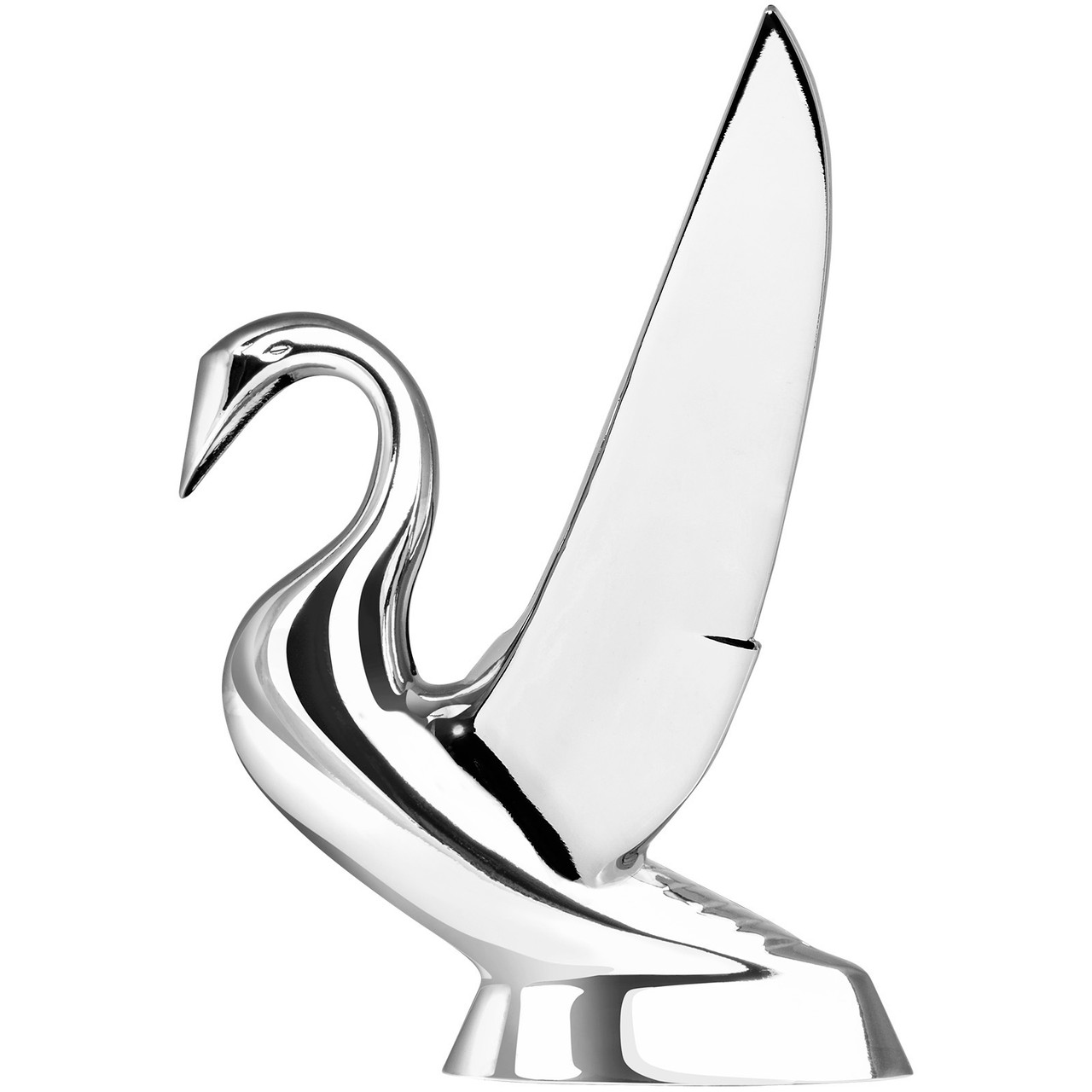 Swan Hood Ornament with Vintage Style Wings - Thumbnail 2