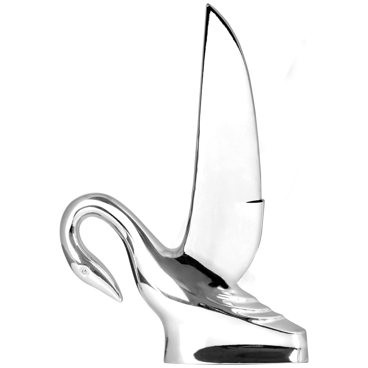 Swan Hood Ornament with Vintage Style Wings