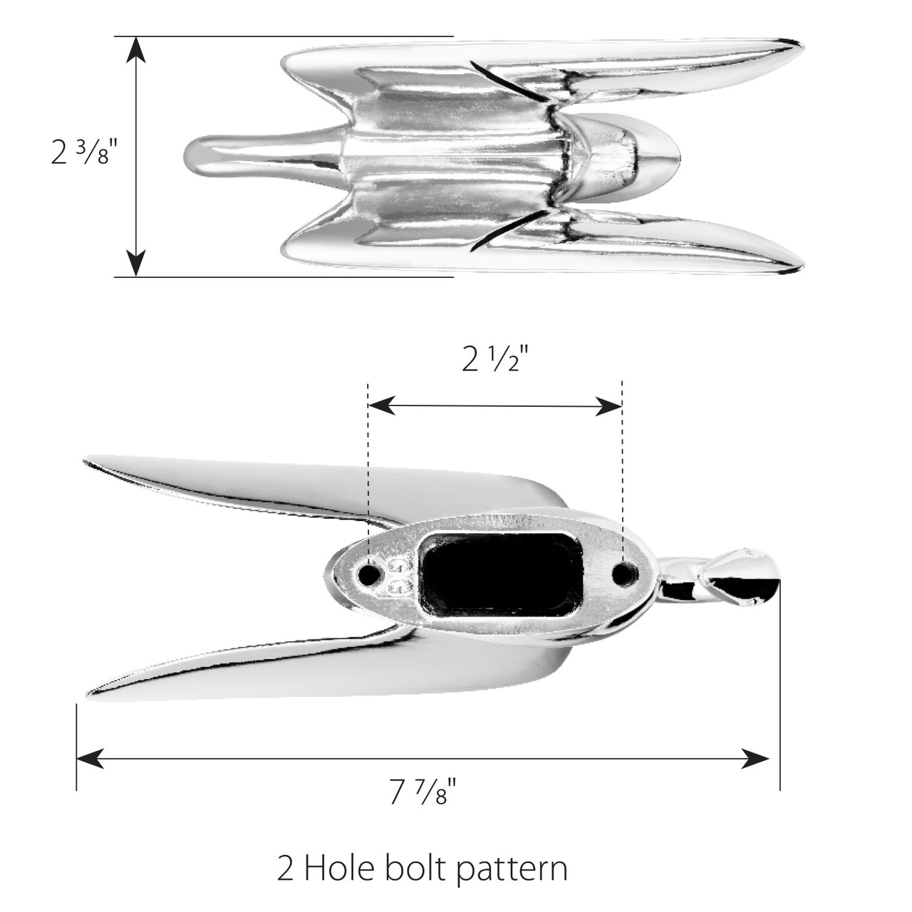 Classic Swan with Wonderwings Hood Ornament