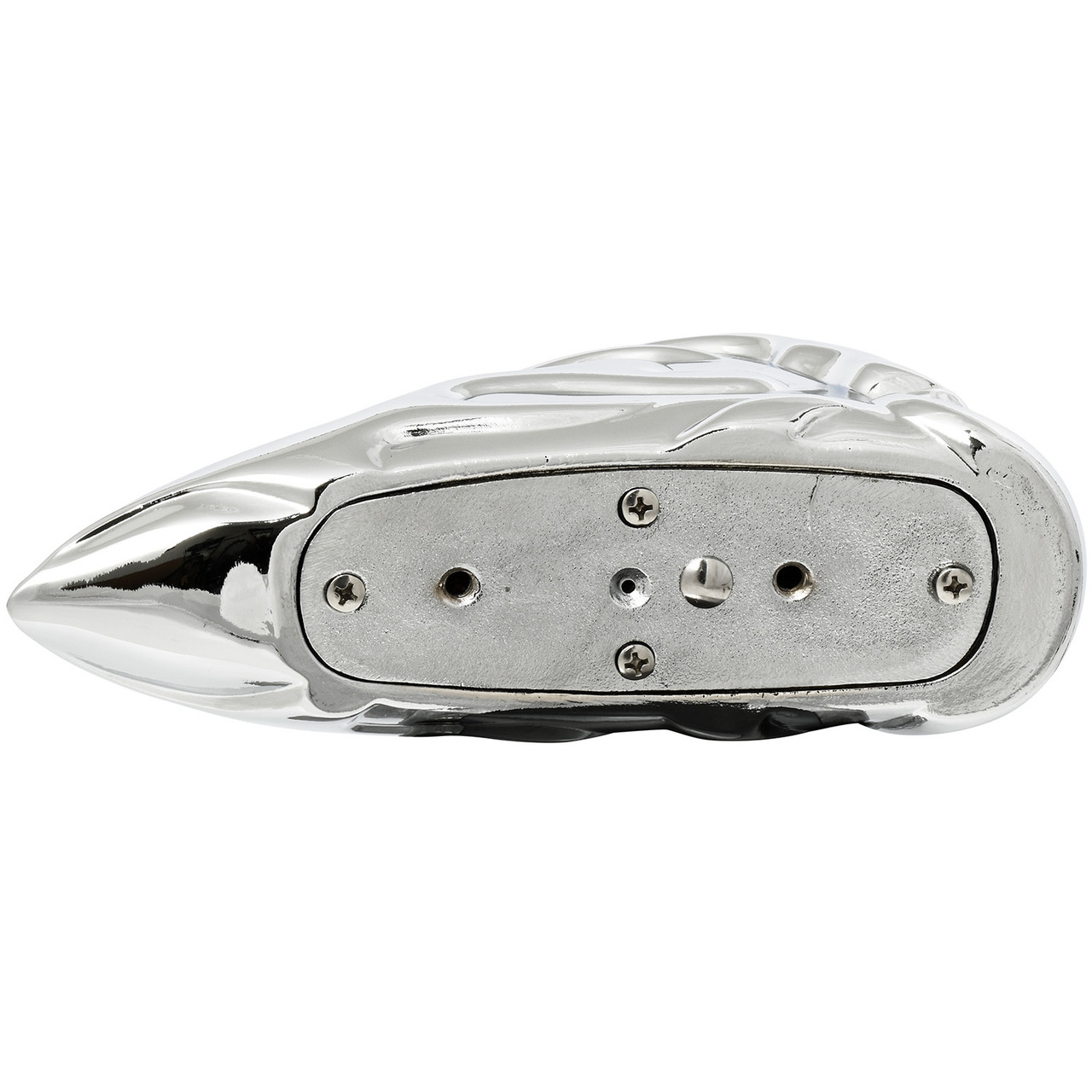 Illuminated Chrome Flame Skull - Thumbnail 2