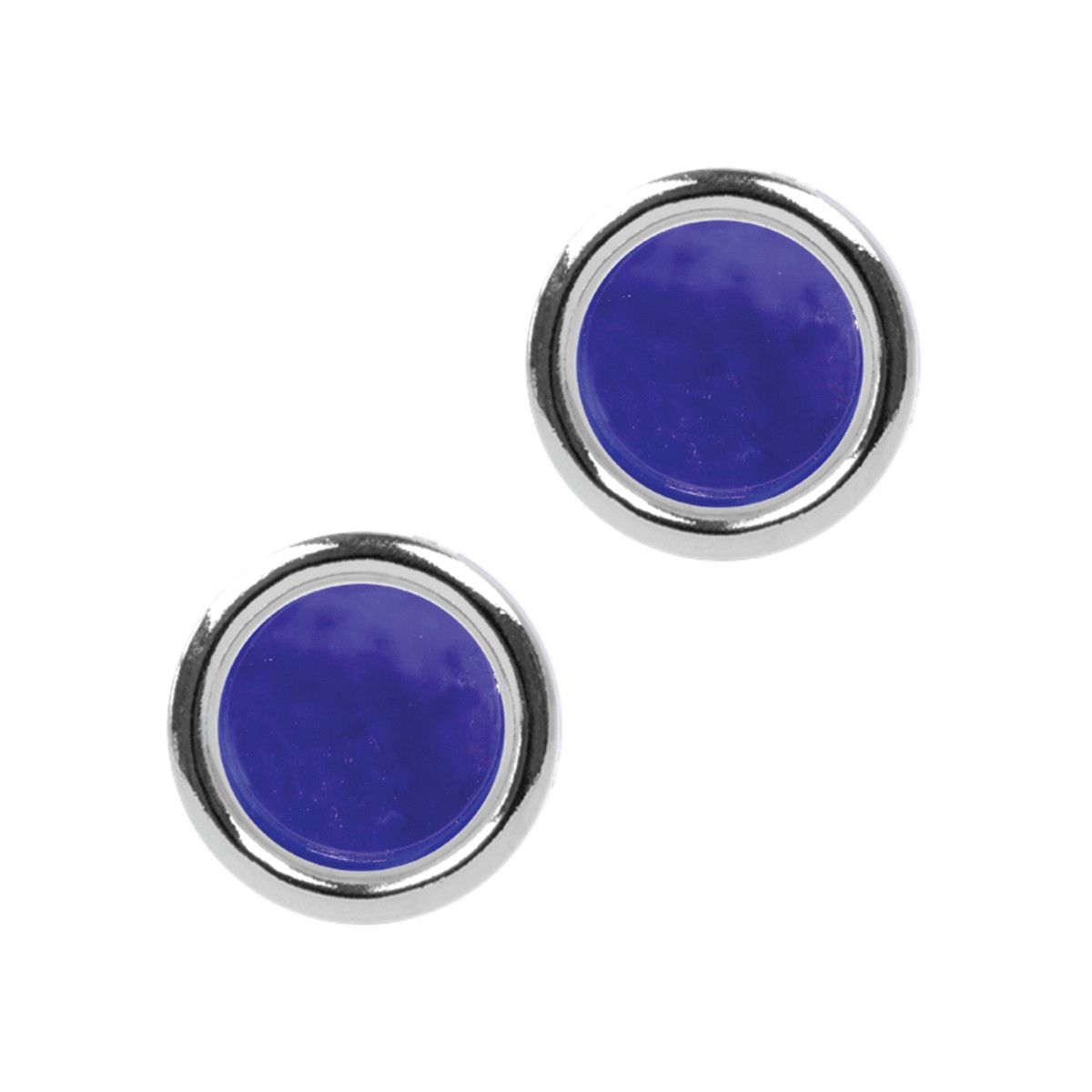 Color Glass Dot with Chrome Rim