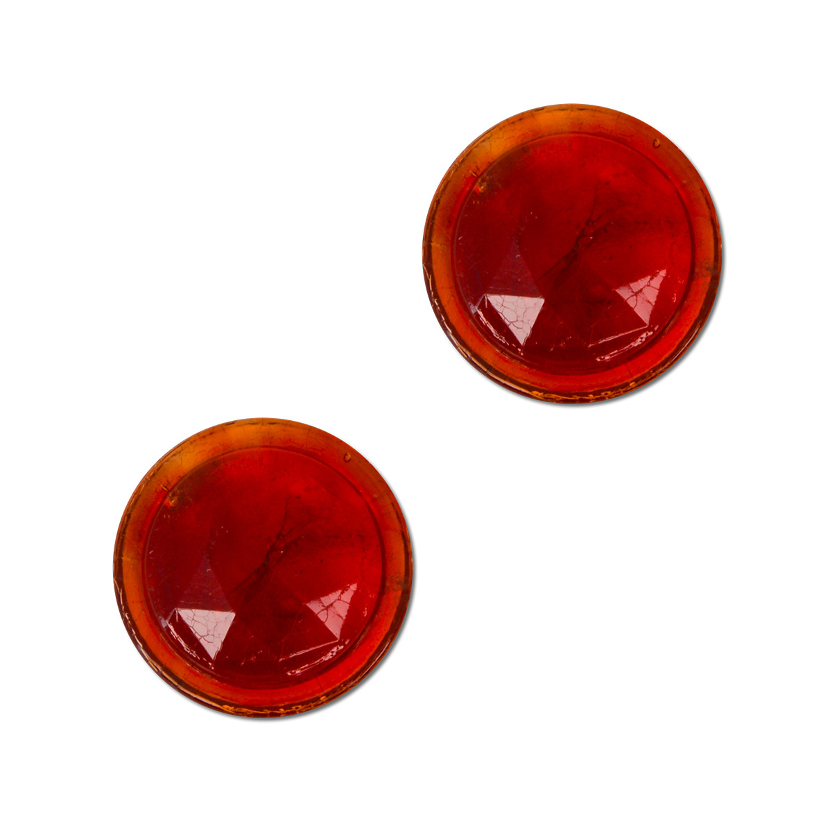 Color Glass Dot with Chrome Rim