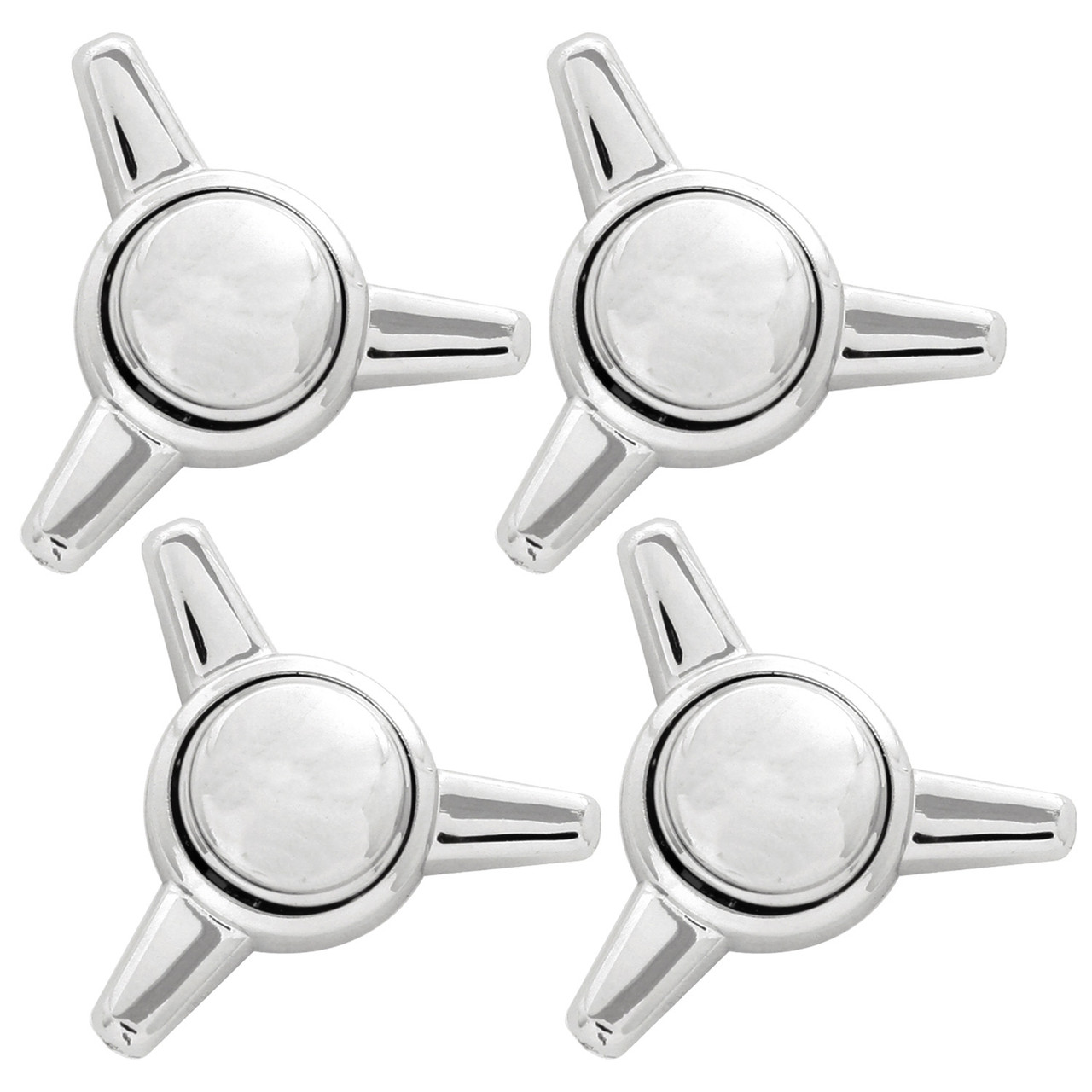 Spinner Style Chrome Plastic Screw Head Cover