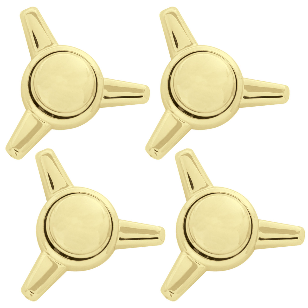 Spinner Style Chrome Plastic Screw Head Cover