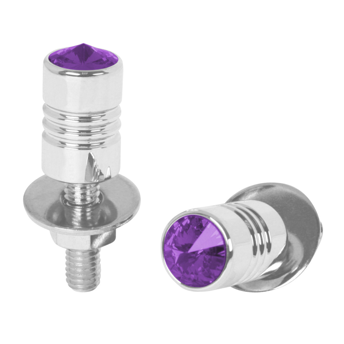 Aluminum Fastener Set with Crystal - Thumbnail 2