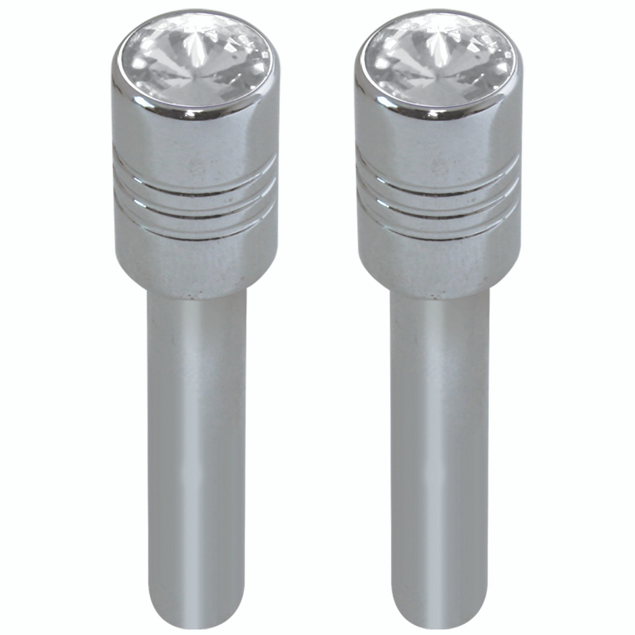 Door Lock Knobs with Clear Crystal on Top