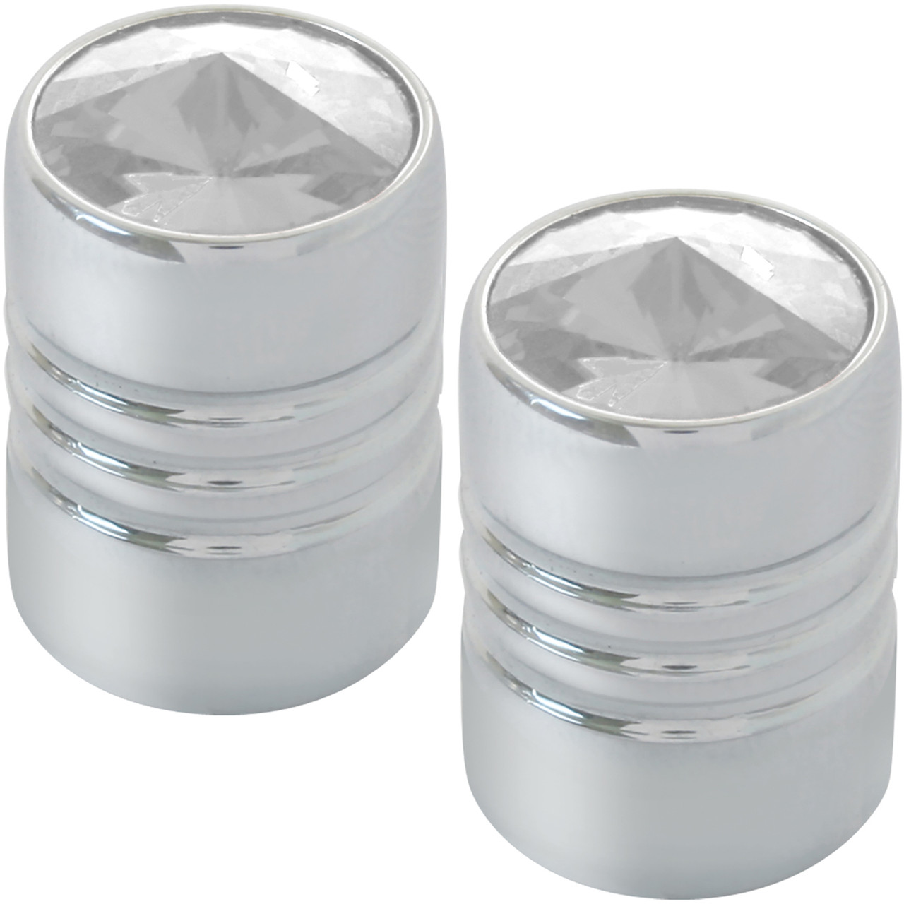 Universal Tire Valve Stem Cvr w/ Clear Crystal