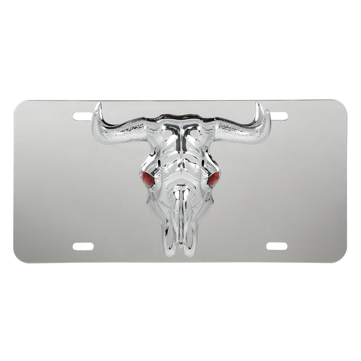 License Plate with 3D Longhorn Emblem