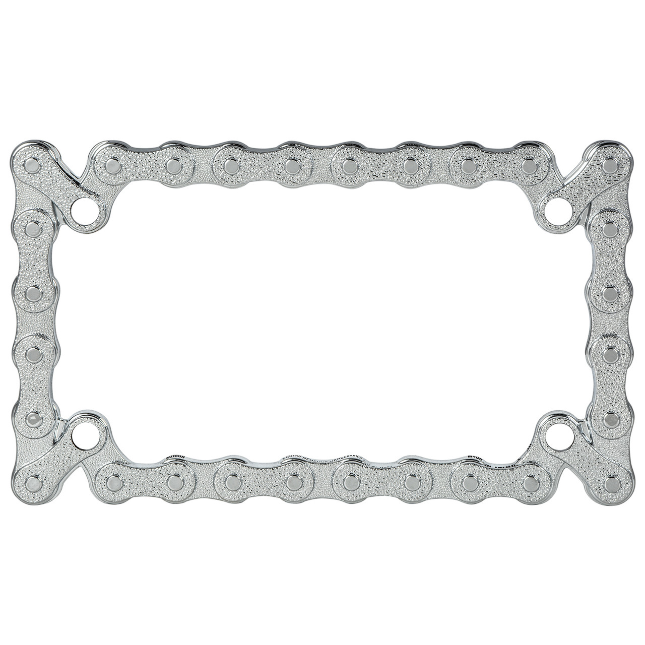 Bike Chain Motorcycle License Plate Frame w/ 4 Holes