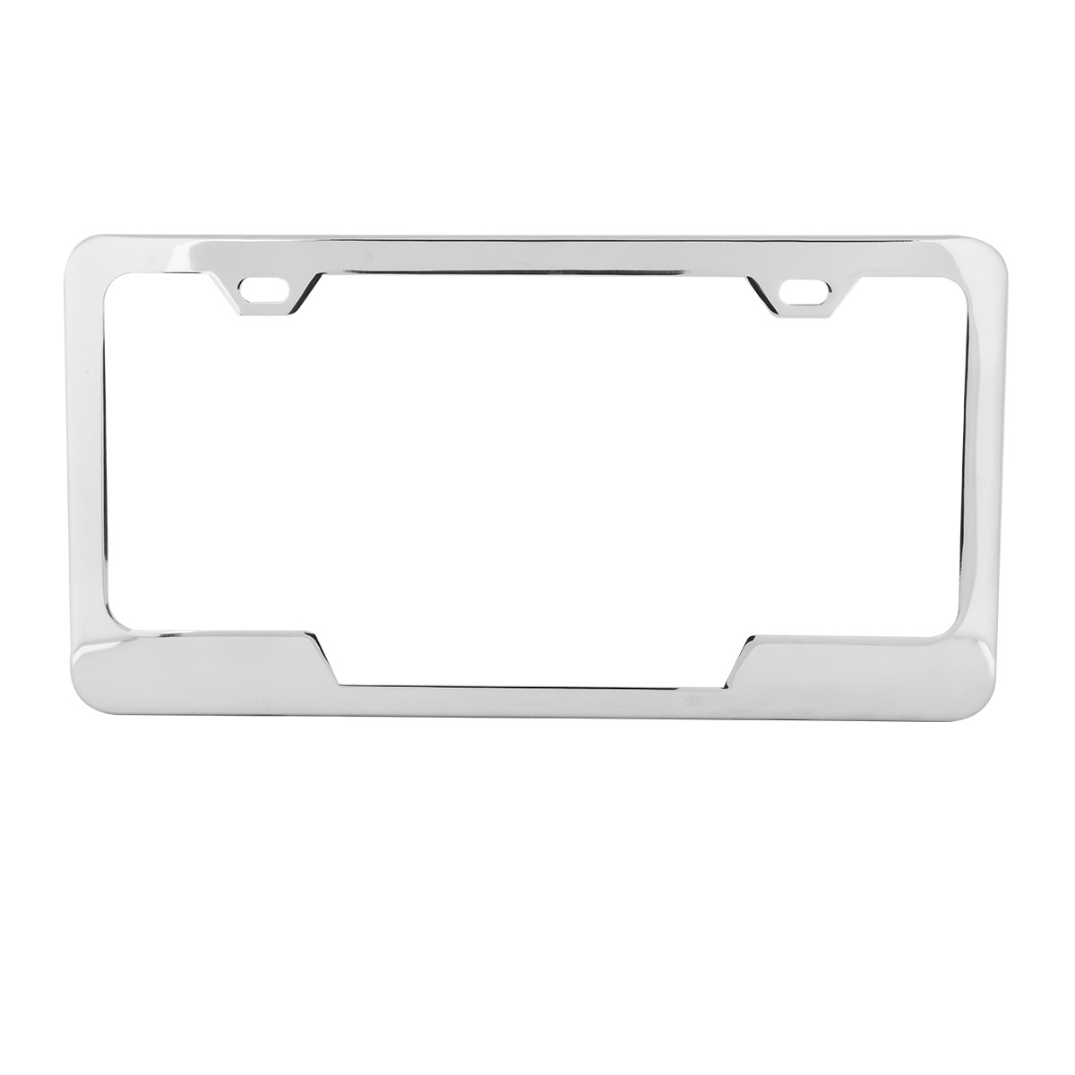 License Plate Frame w/ 2 Holes & Center Cut