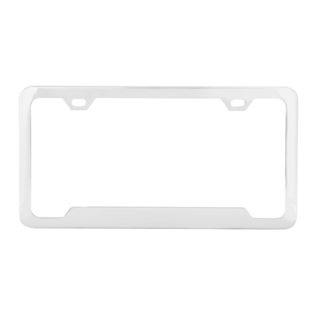 License Plate Frame w/ 2 Holes & Raised Center