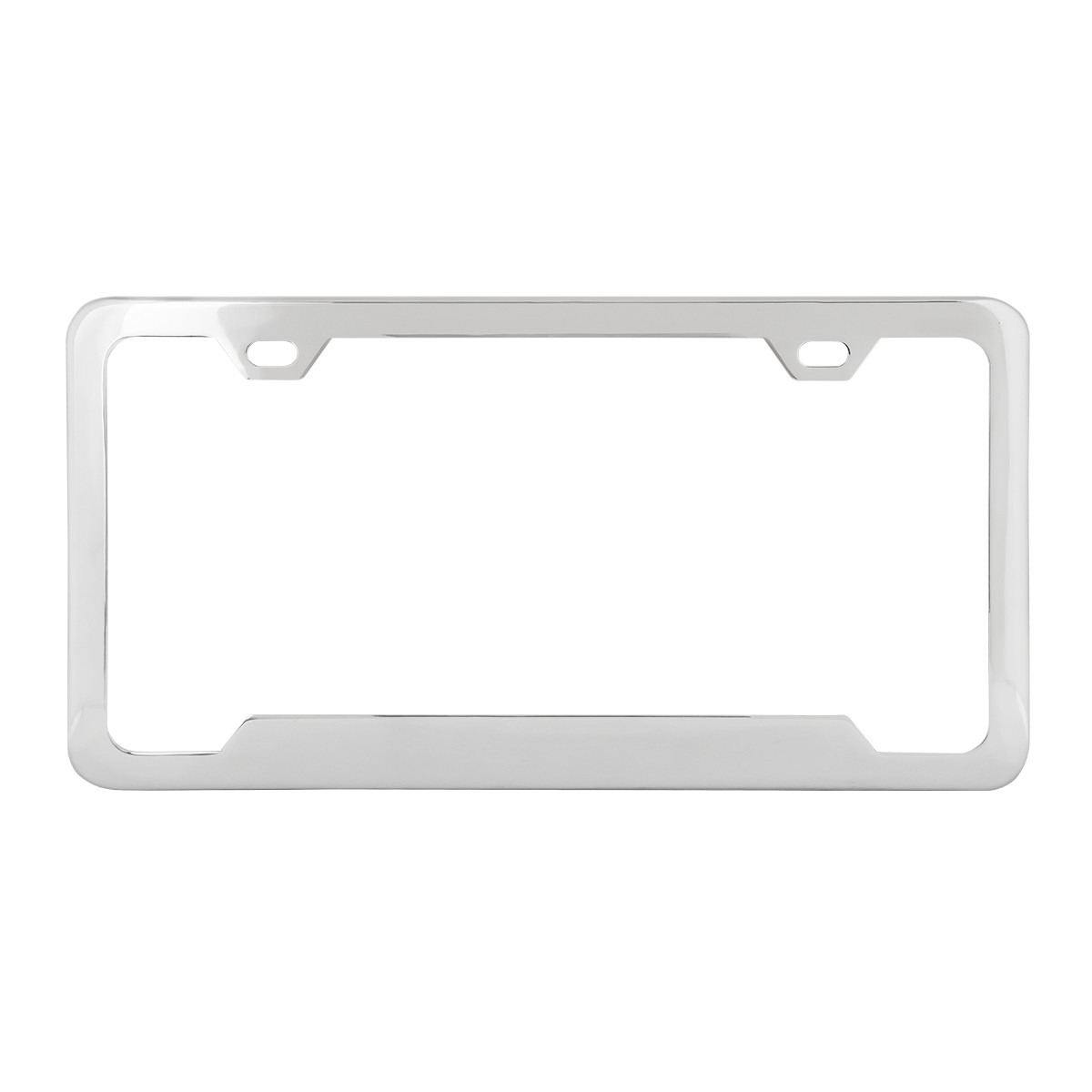 License Plate Frame w/ 2 Holes & Raised Center