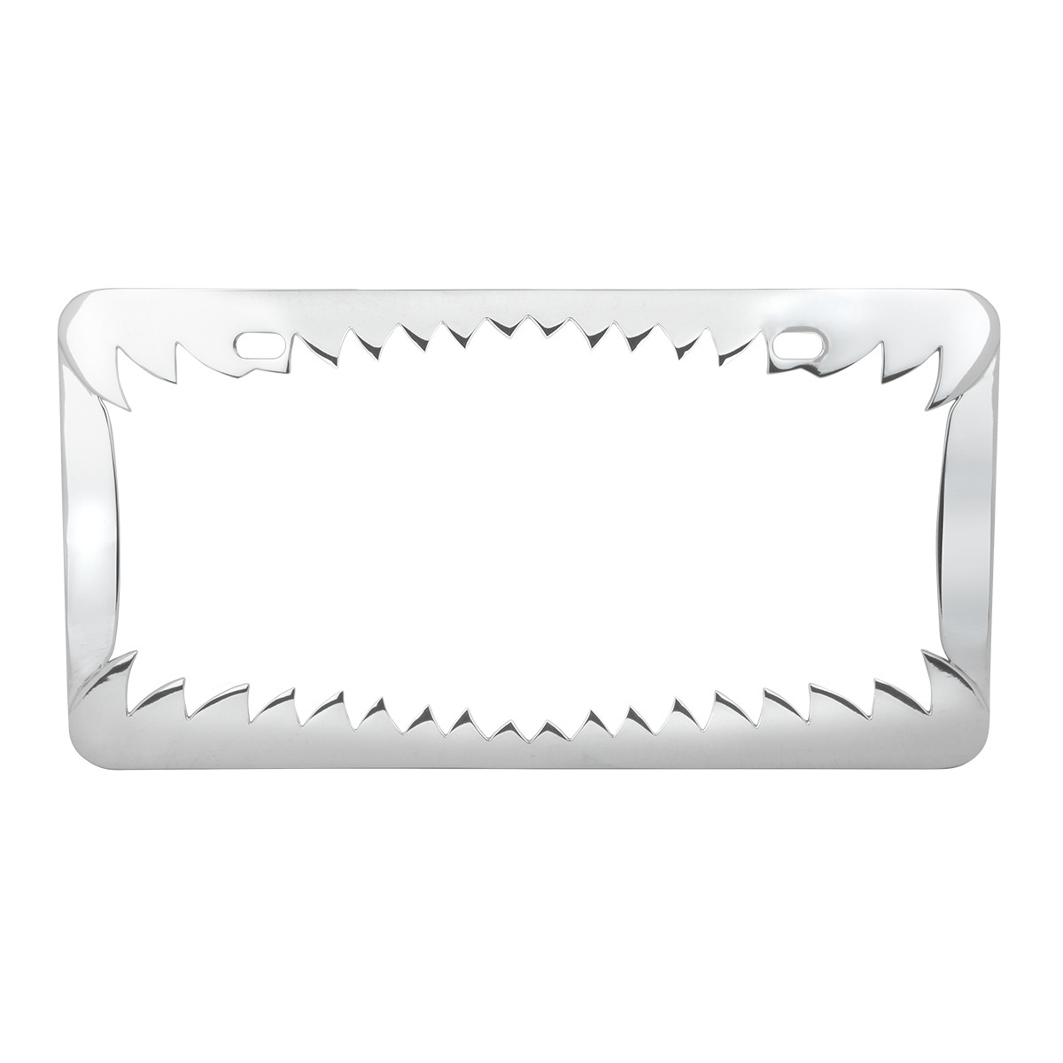 Shark Teeth License Plate Frame w/ 2 Holes