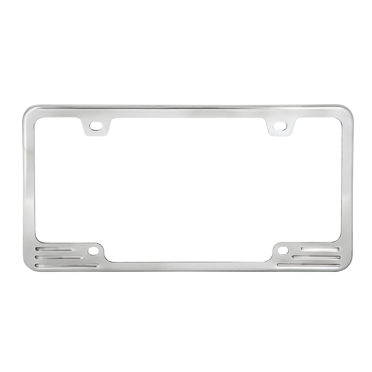 Aluminum License Plate Frame w/ 4 Holes