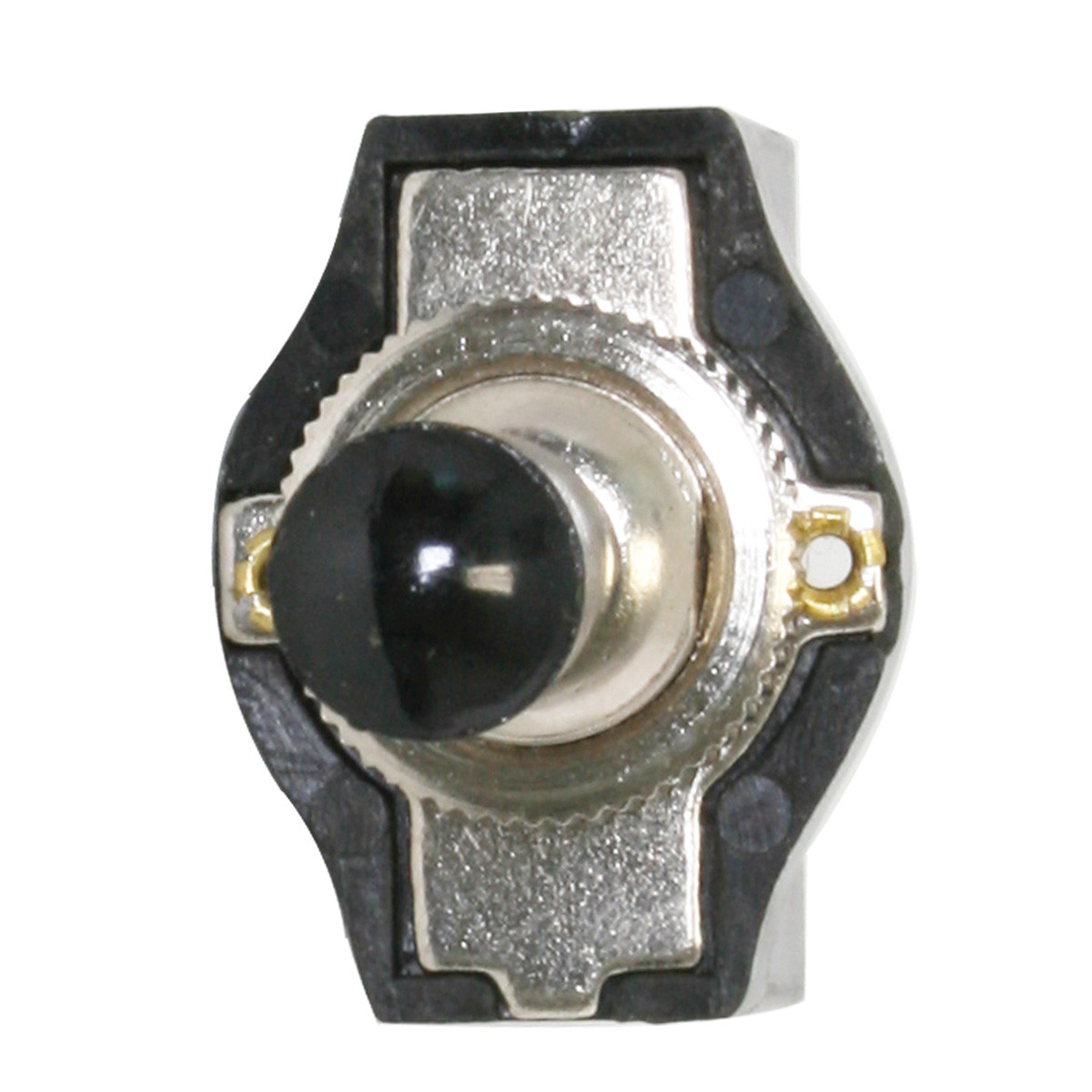 Metal Toggle Switch with Black Plastic Handle Cover