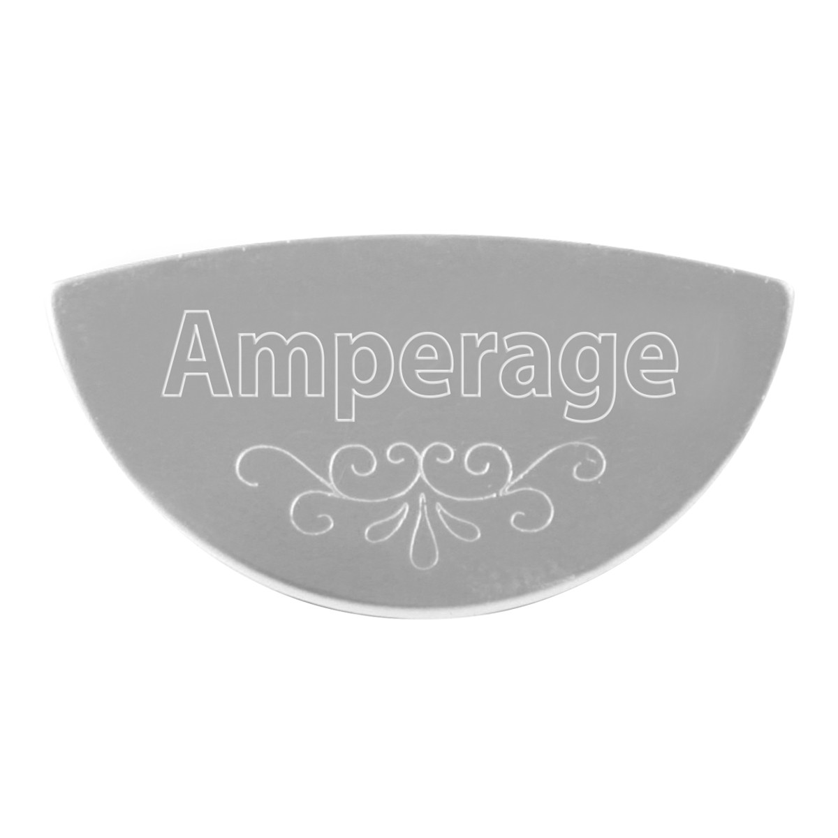 Gauge Emblem 1/2 Moon Shape Script A-E