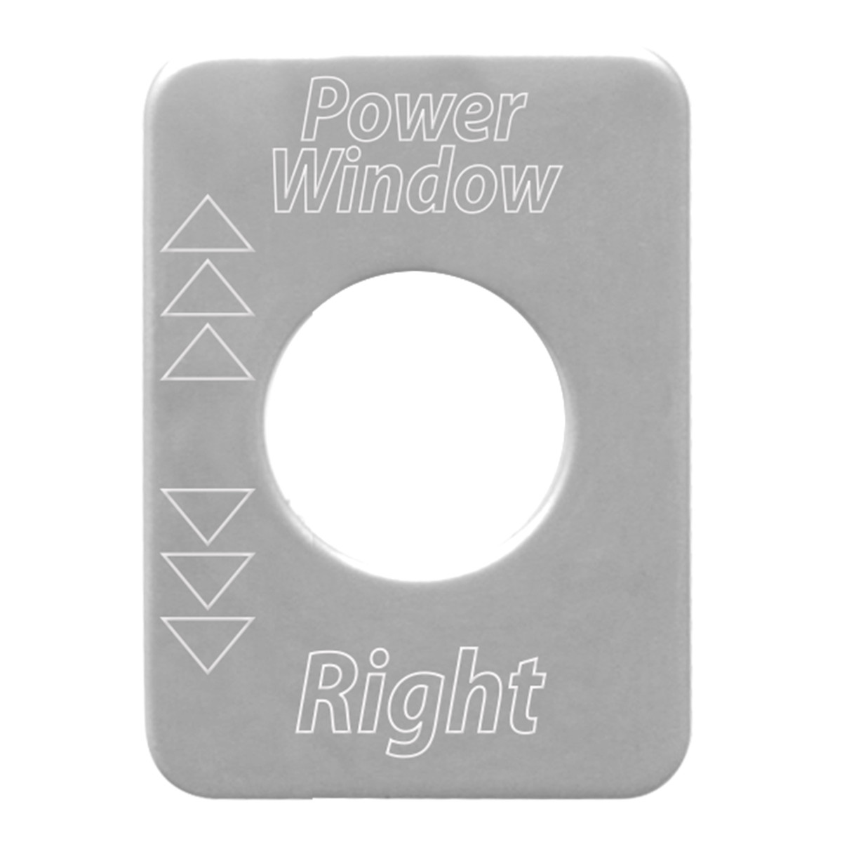 Medium Switch Plate Script L-P