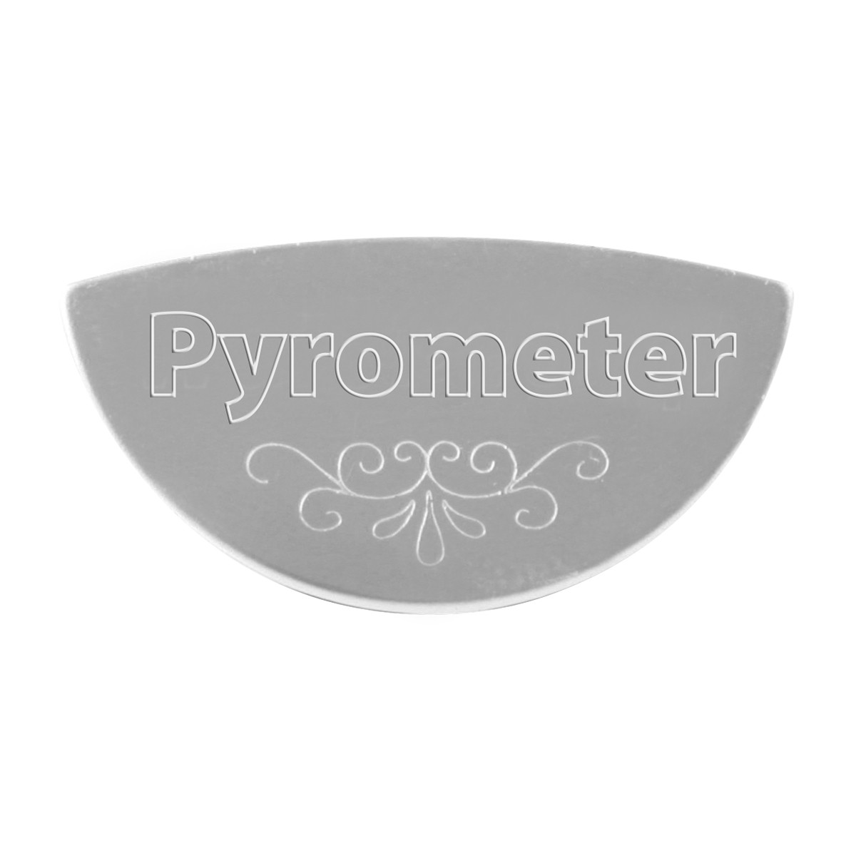 Gauge Emblem 1/2 Moon Shape Script O-W