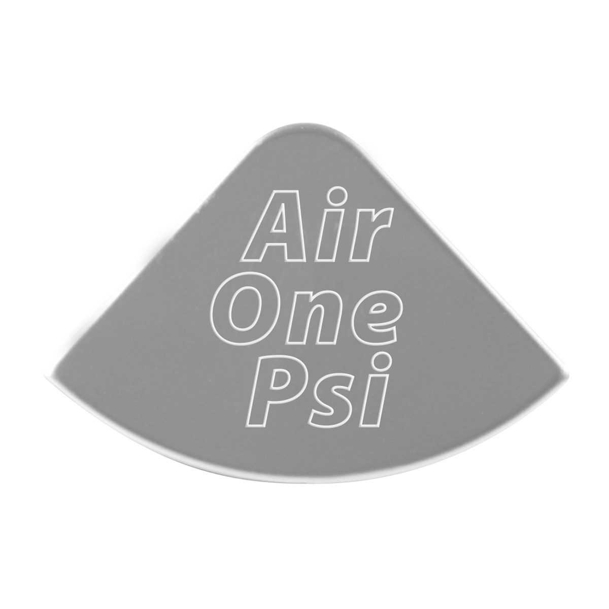 Gauge Emblems 1/4 Moon Shape Script A-F