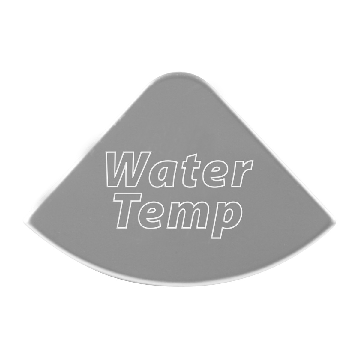 Gauge Emblems 1/4 Moon Shape Script O-W