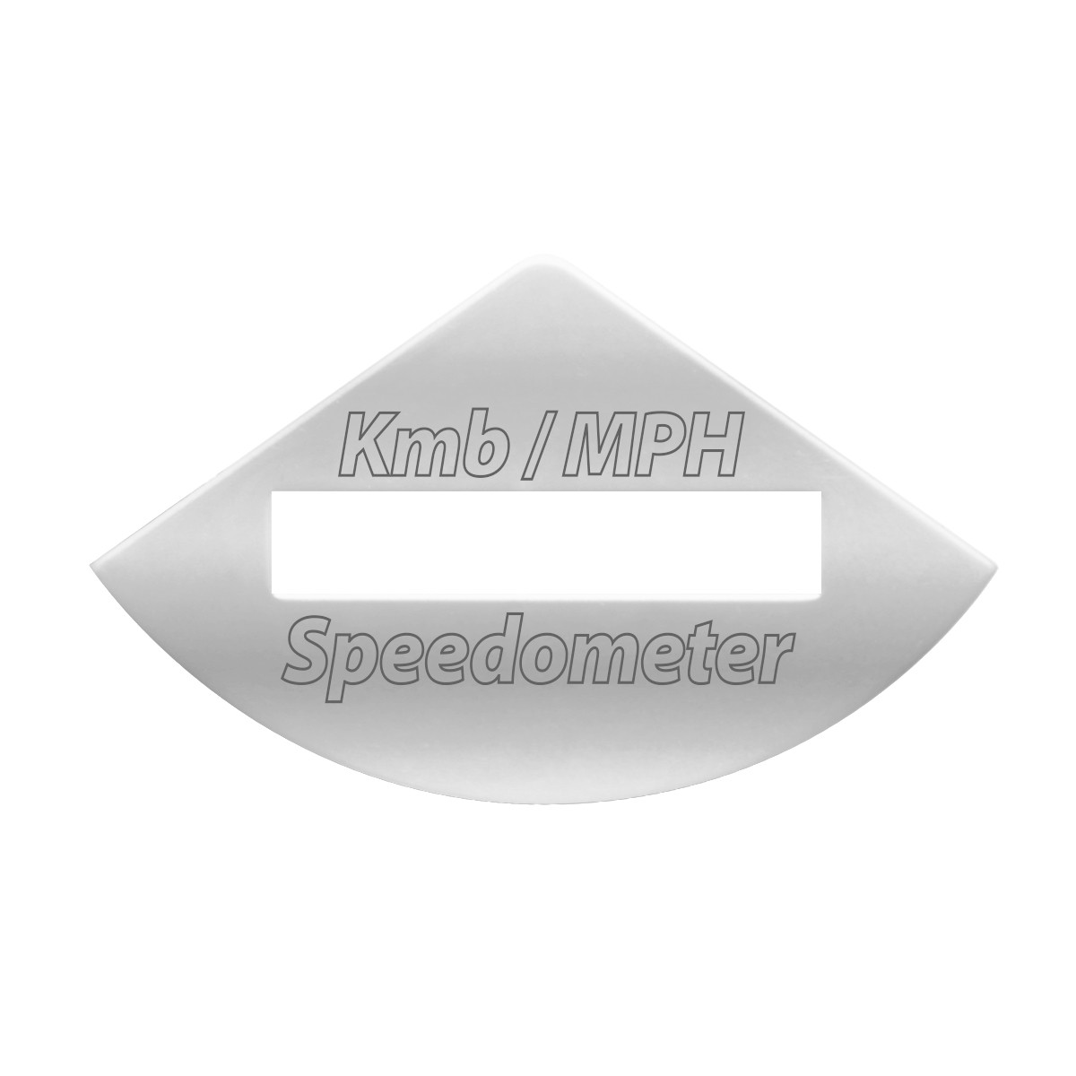 Gauge Emblem 1/3 Moon Shape Script F-W