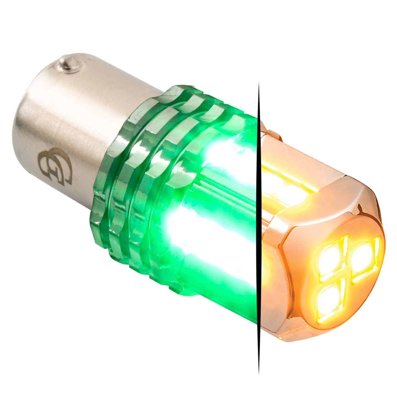 1157 Dual Color LED Bulb - Amber Primary