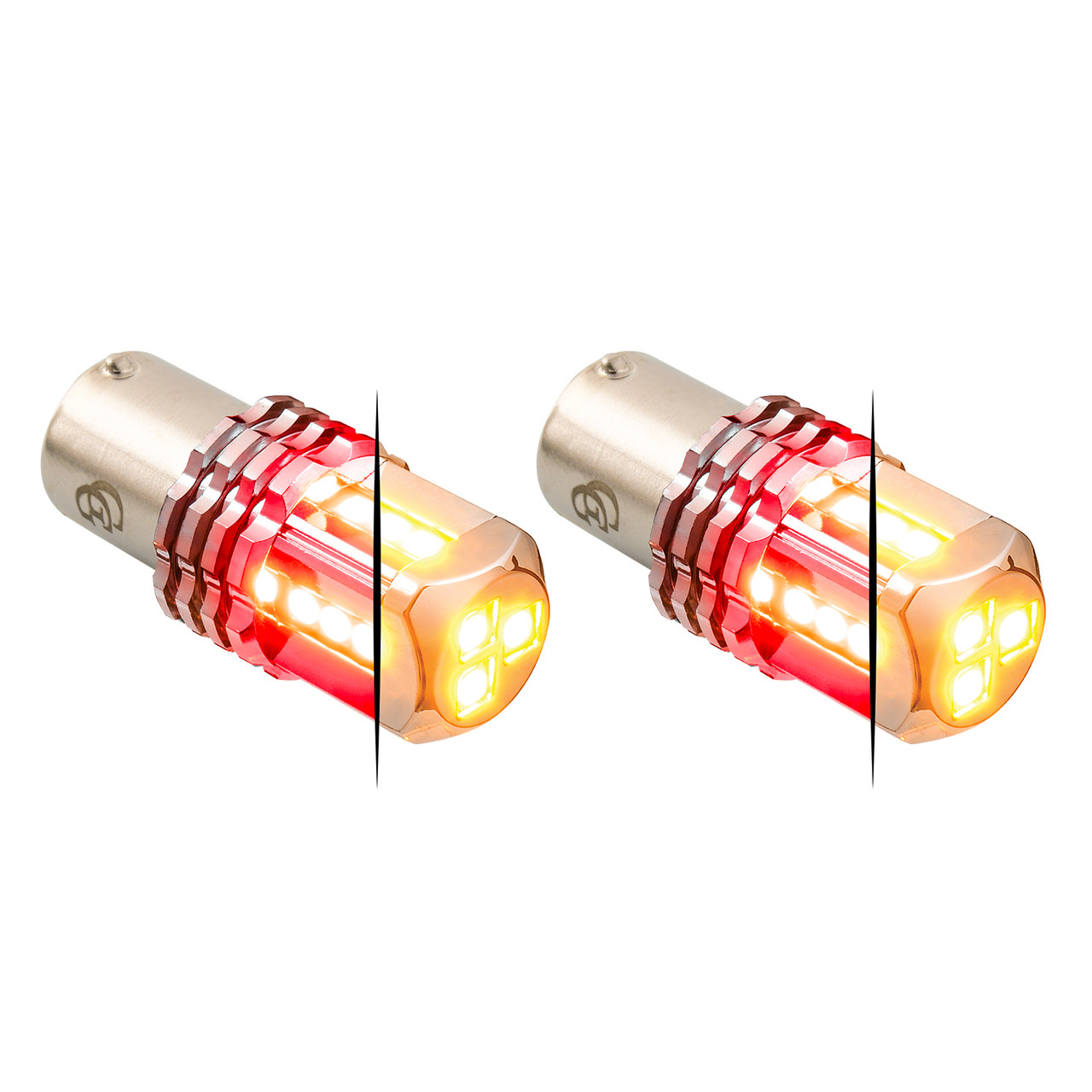 1157 Dual Color LED Bulb - Amber Primary - Thumbnail 4