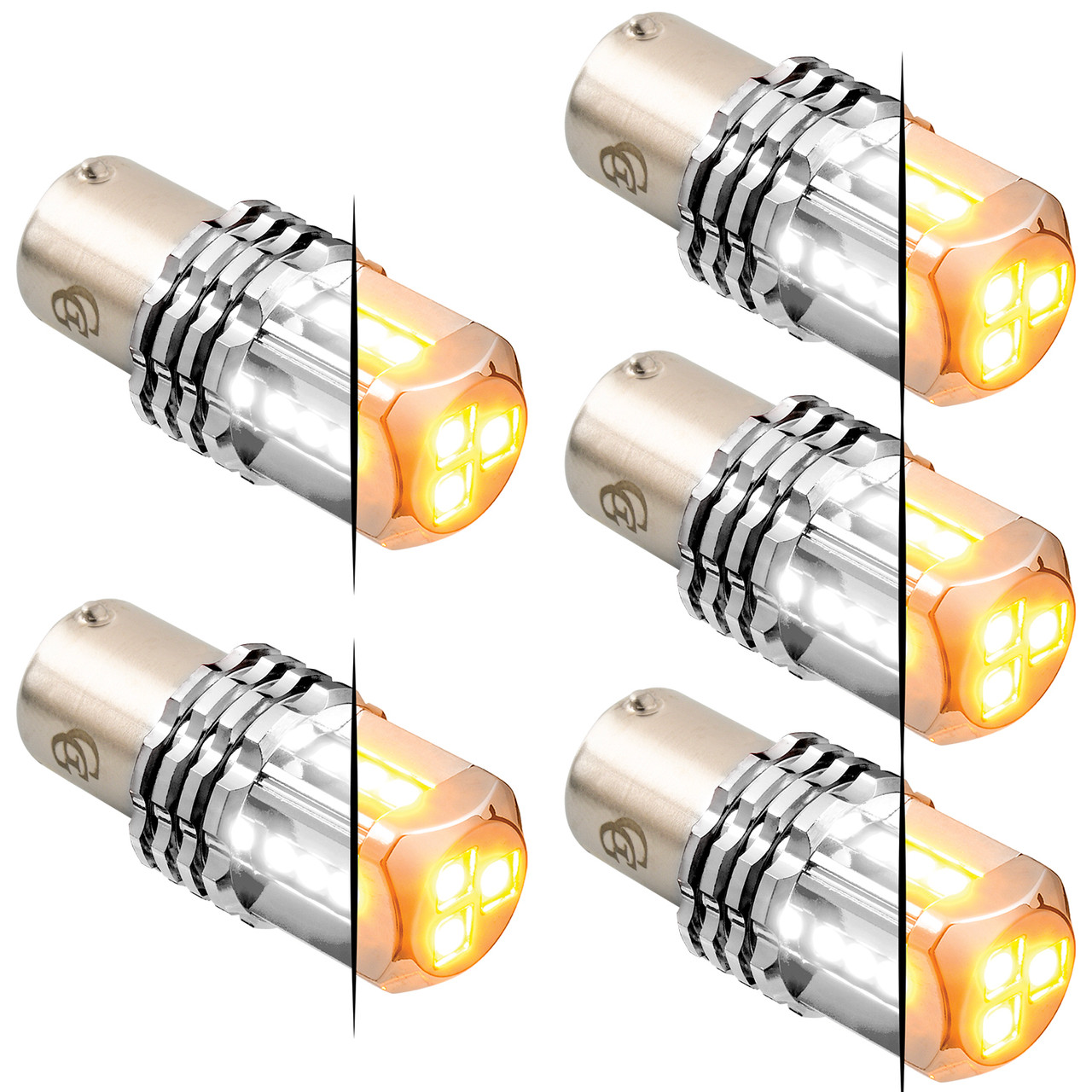 1157 Dual Color LED Bulb - Amber Primary